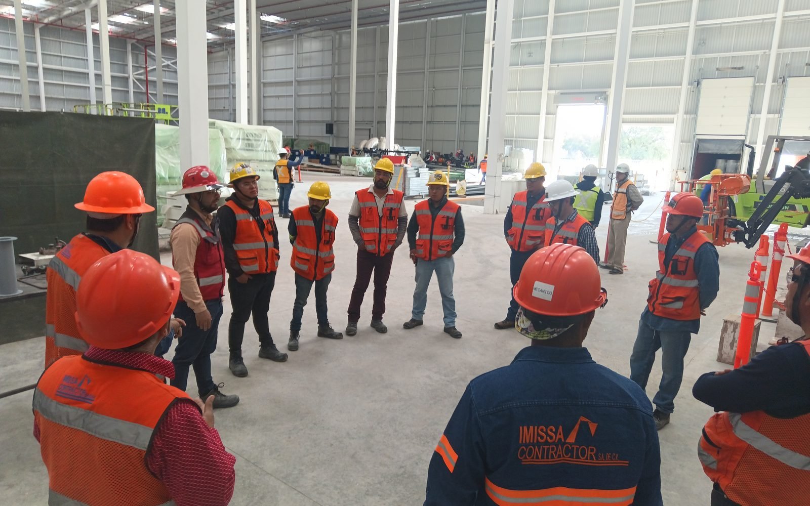 Equipo IMISSA en planta industrial